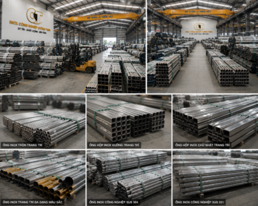 giá ống hộp inox 304 - 201 - 430
