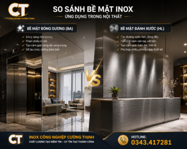 Dịch vụ đánh xước Inox nghệ thuật: Tạo bề mặt độc bản