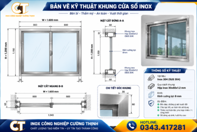Khung cửa sổ Inox