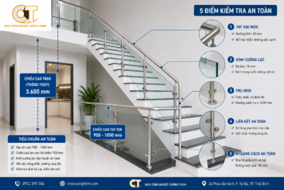 Hướng dẫn thi công lan can Inox an toàn: Đạt tiêu chuẩn kỹ thuật và thẩm mỹ